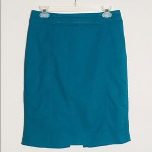 Teal pencil skirt